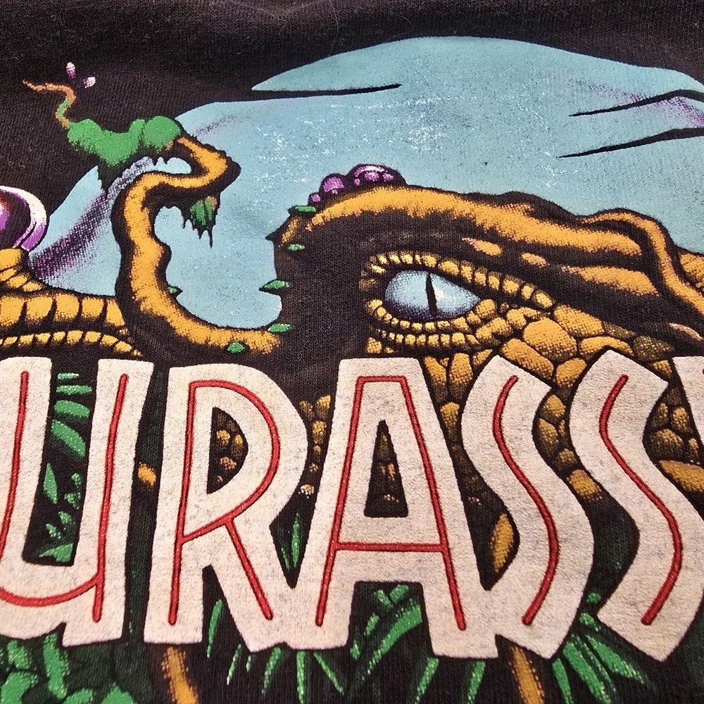 VTG 90'S JURASSIC PARK PROMO FILM 1993 TEE SHIRT XL - Picture 7 of 10